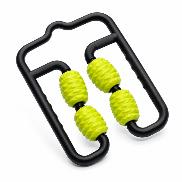4-Wheel Muscle Massage Roller | Deep Tissue Recovery Tool