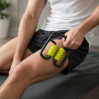 4-Wheel Muscle Massage Roller | Deep Tissue Recovery Tool