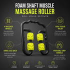 4-Wheel Muscle Massage Roller | Deep Tissue Recovery Tool