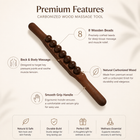 Carbonized Wood Bead Massager | Back & Body Relief Tool