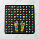 Color Cobblestone Reflexology Foot Mat — Acupressure Walk Pad