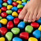Color Cobblestone Reflexology Foot Mat — Acupressure Walk Pad